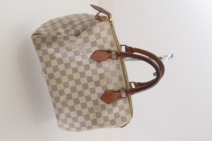 ＳＡＬＥ！都内有名買取業者の鑑定済み！　本物！　ルイヴィトン/Louis Vuitton　ダミエアズール　ミニボストンバッグ　参考上代１１万円が！！！！画像使用ＯＫ