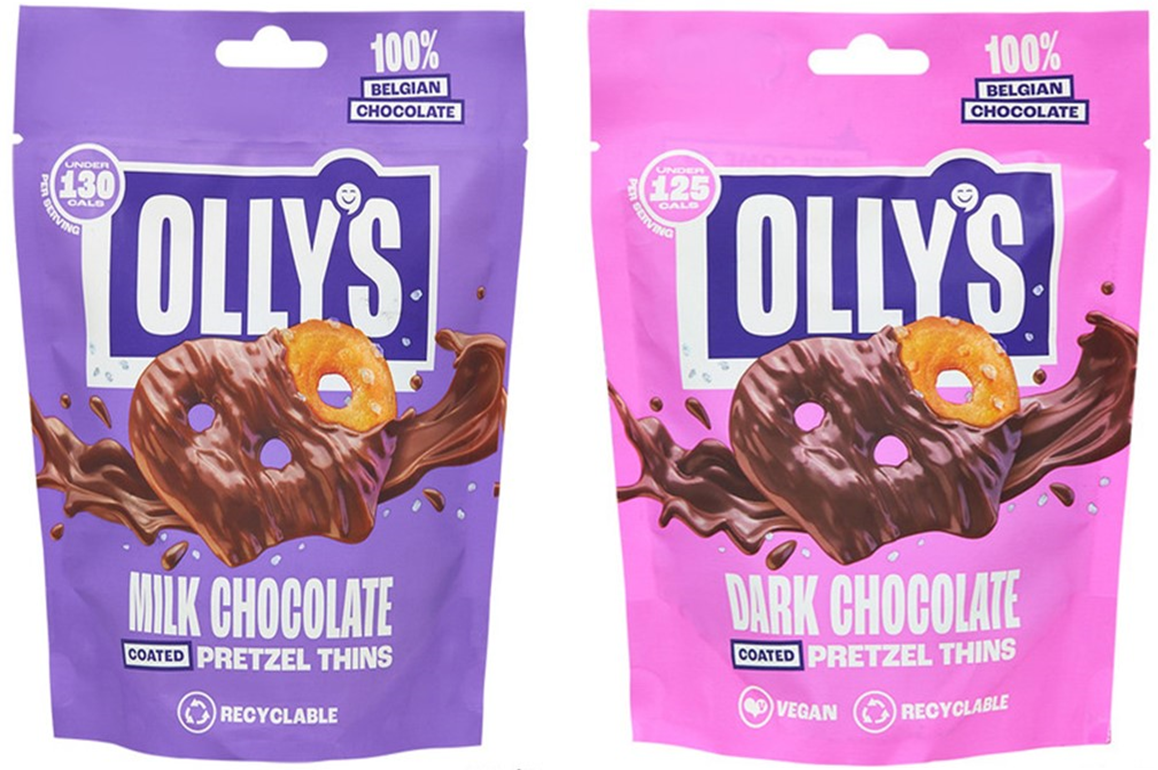オーリーズ　OLLY'S チョコレートプレッツェルスナック　ミルク・ビター　80個　5060530210374　5060530210381