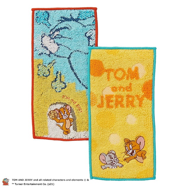 トムとジェリー　チーズチェイス　ポケットタオル2枚組　10セット入り 4105013600