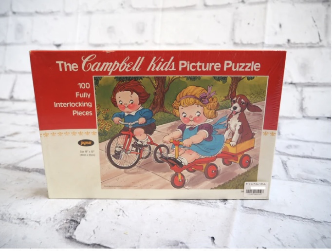 品番2107　キャンベル キッズ　ピクチャーパズル　The Campbell Kids Picture Puzzle　100ピース　アメリカン雑貨　ヴィンテージ 1点のみ！