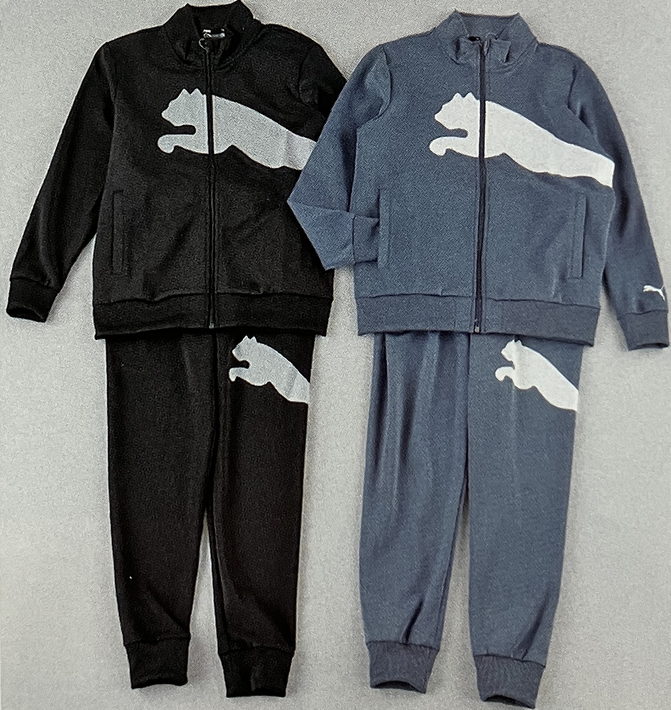 PUMA グレー ストライプ ジャージ L PUMA ジャージ 上着 トラックジャケット グレー×ピンク