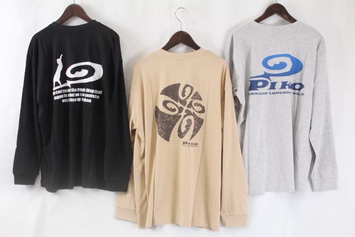 メンズPIKO長袖Tシャツ 3柄アソート2024年秋新作！ 新生PIKO