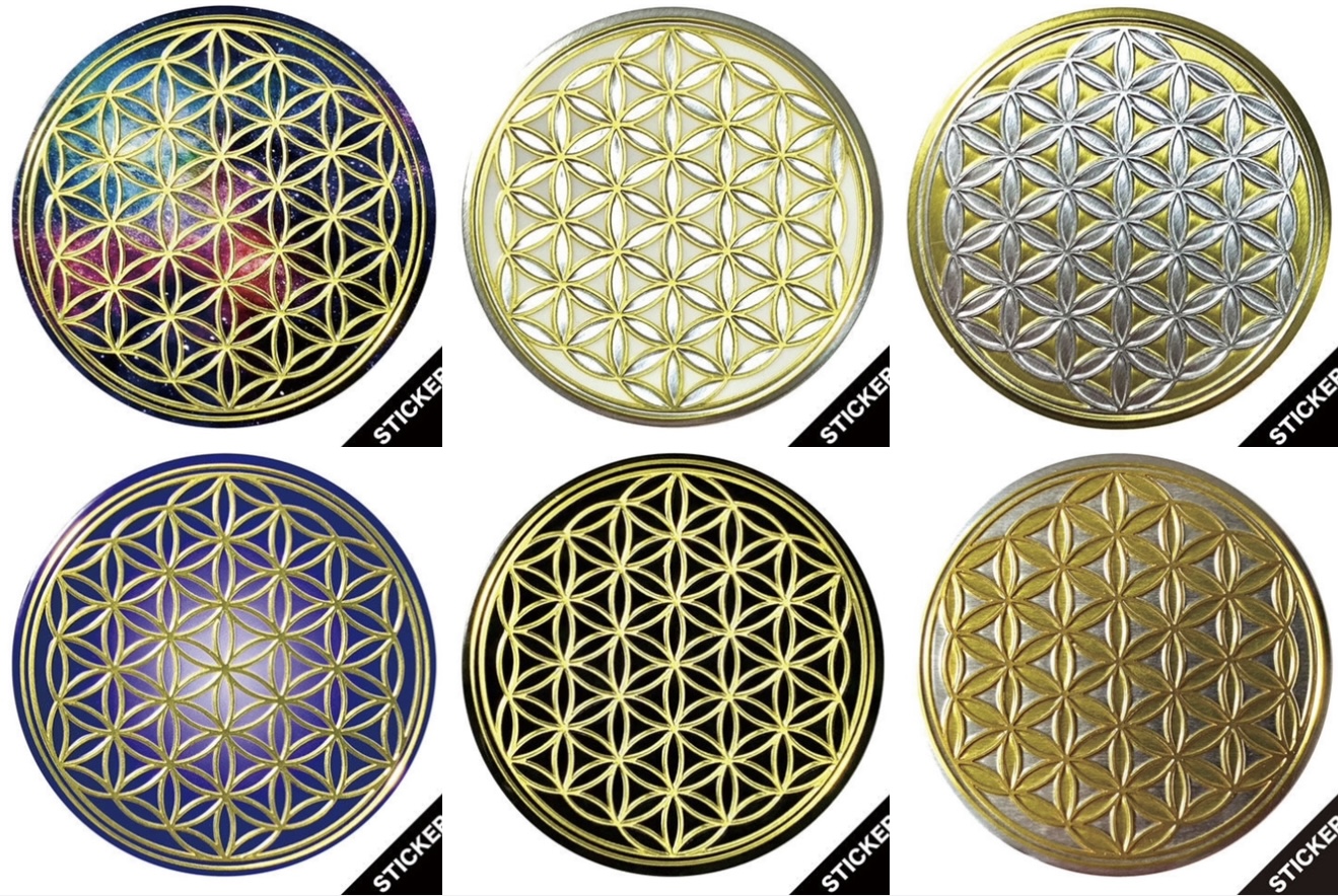 インバウンド・お土産にオススメ！Flower of life・ステッカー　30枚セット