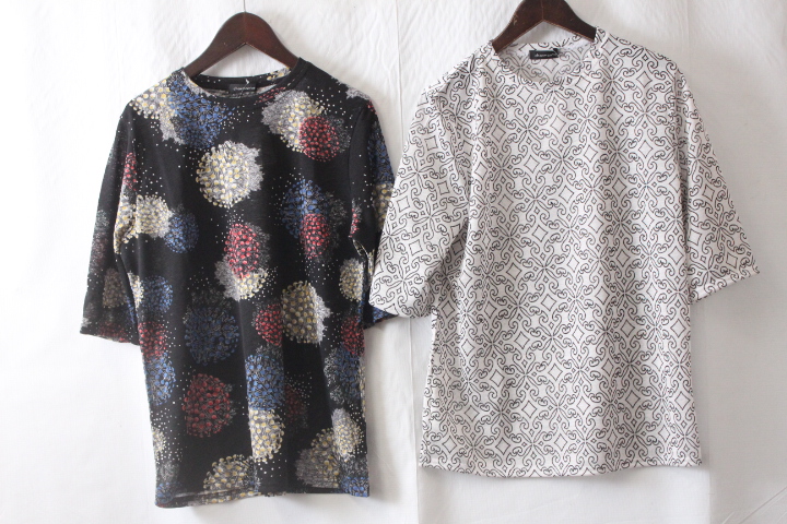 婦人　5分袖ブリントチュニックTシャツC　20枚入り 1003490601
