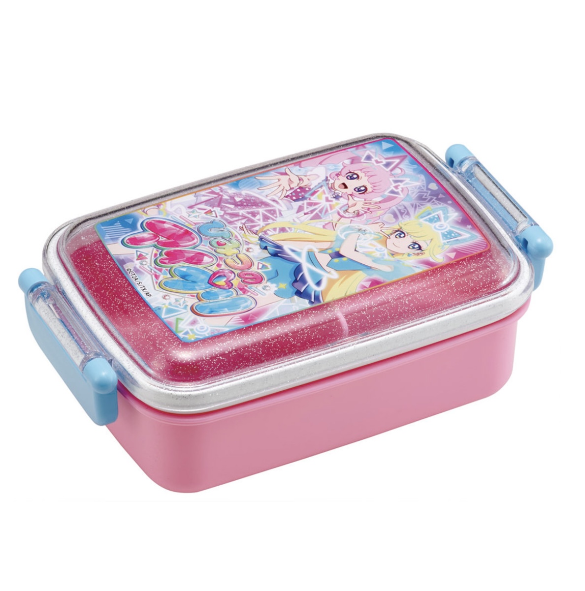 1セット限り！弁当箱 1段 450ml 抗菌ふわっとタイトランチ ひみつのアイプリ ランチボックス 食洗機対応 レンジ対応 抗菌 日本製 　参考上代上代1350円　12個