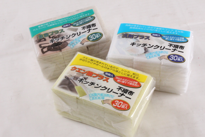 大手ニトリで２９８円で販売している同等品が超激安！今人気アイテム！　コーベック　水で濡らすだけで使える洗剤入りクリーナー30枚組　各種　100組セット