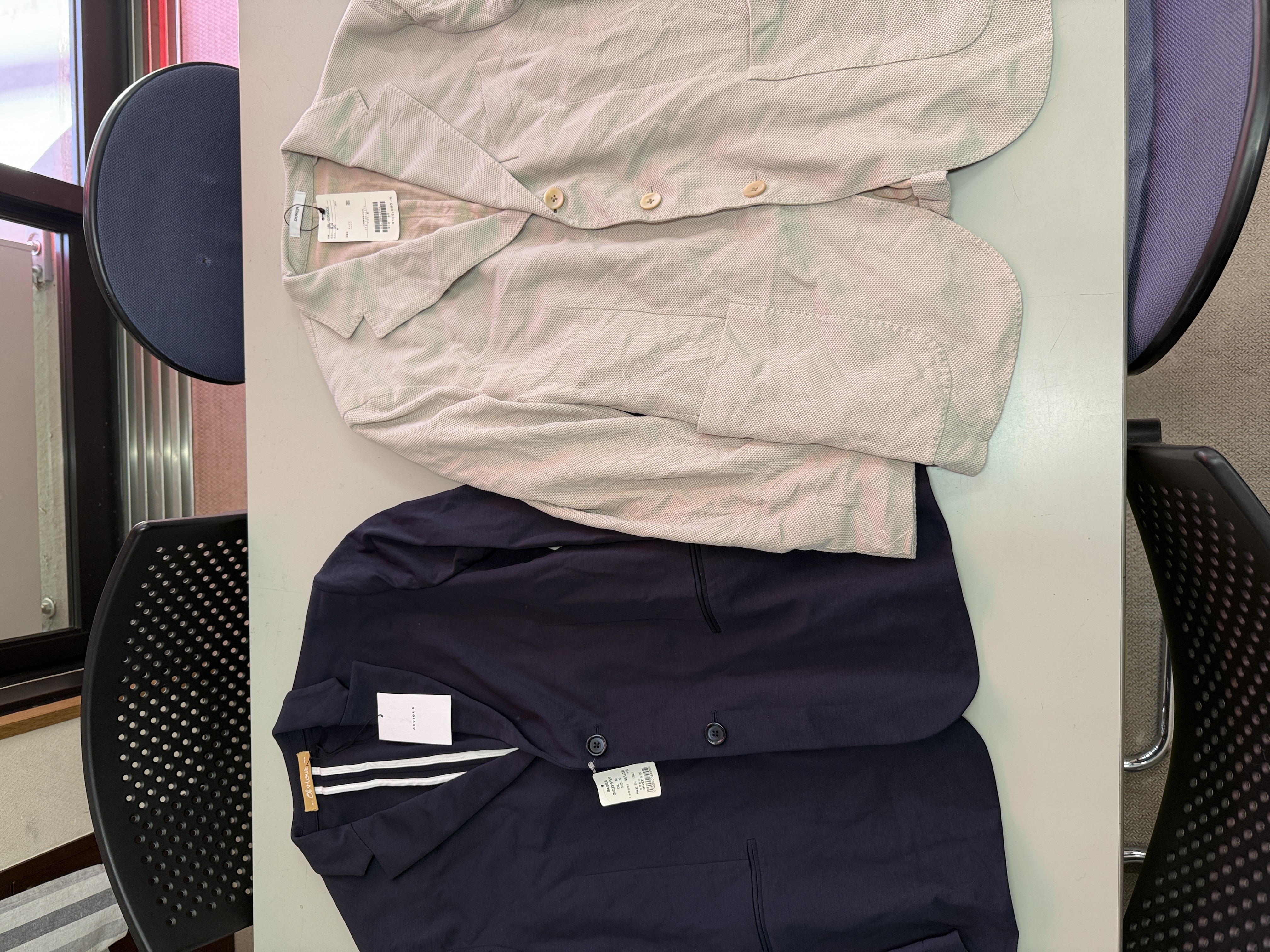 チョイ訳ありですが高級品men'sジャケット2枚　105000円　53000円