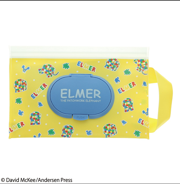 ぞうのエルマー スマイルエルマー フタ付きキャリーポーチ　10入り　5565001100