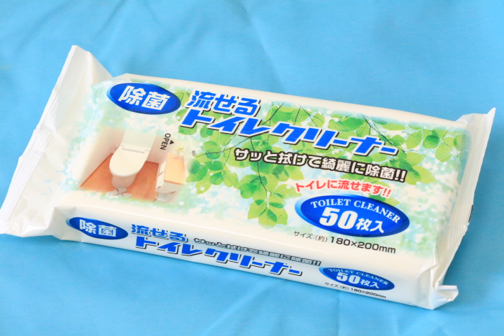 流せるトイレクリーナー 50枚入り(除菌)　96個セット