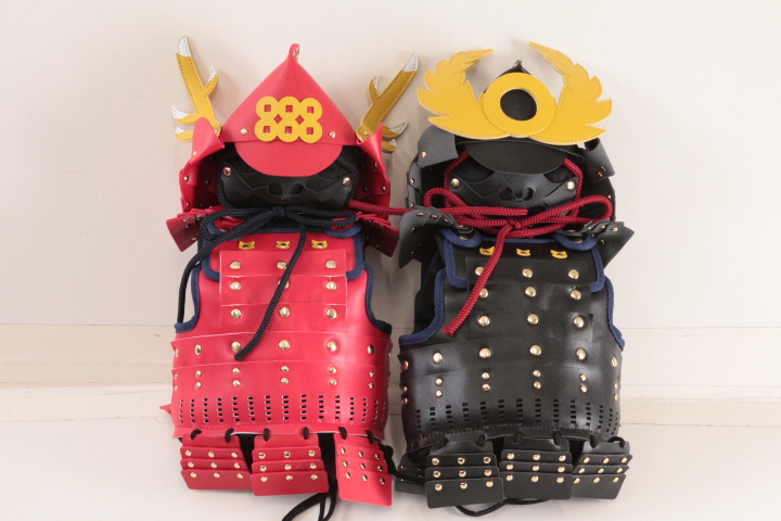 手作り！タオルのマルシンから現地買付特価品！　人気武将甲冑をモチーフにしたドライバー用ヘッドカバー 武将シリーズ 徳川家康と真田 幸村　2個セット