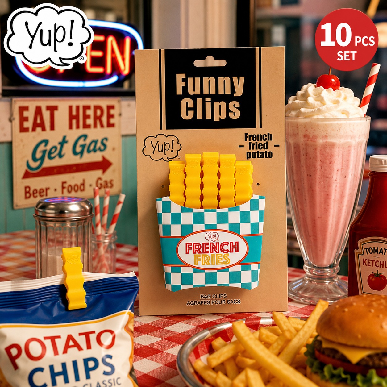 yup!／ヤップ フライドポテトクリップ クリップ（10個セット）　585026600