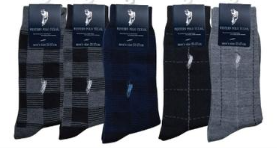 PGC717-99　WESTERN POLO　紳士　メンズ　紳士 カジュアルソックス 柄C　120足セット