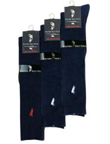 PLC104-28　WESTERN POLO　レディス　婦人 ハイソックス　ネイビー　120足セット