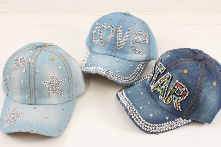 キラキラデニムキャップ　10個入り 1003879021