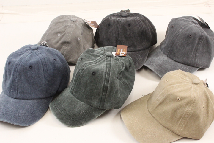 水洗い無地キャップ　24個入り 1003881051