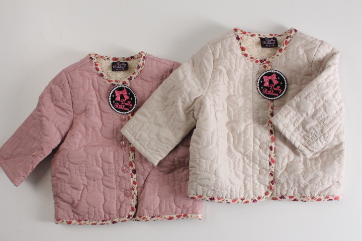 値下げ！！アパレル問屋緊急換金処分品！時季外れだから安い！　女児　ベビージャケット　2カラーこみこみ　75枚セット　先着2セット！