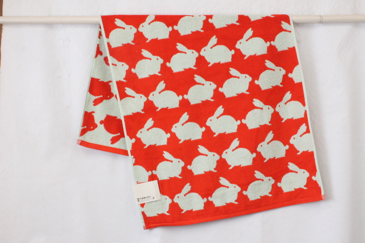 マルシン現地調達スーパーセール！！Anorak アノラック ラビッツ バスタオル　366055900　10枚入り