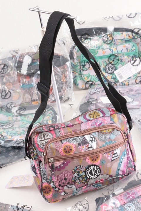 D.KELLY オリジナル総柄ショルダーバッグ（アソートセット）　50個入り