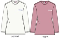 レディース　  Kaepa　両面スムースクルーネックTシャツ　全2色アソート　12枚入り KL583541B