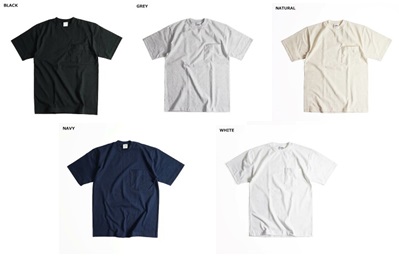 【CAMBER】キャンバー　Pocket T-shirt　半袖　全5色アソート　6枚入り 302