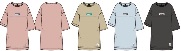 RUSTY】ラスティ　キッズ　半袖Tシャツ　ワンピース　全3色アソート　12枚入り 981300