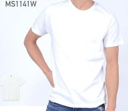 SALE！　LIFEMAX ライフマックス 5.3オンス ユーロTシャツ　MS1141W　ホワイトのみ　5000枚セット