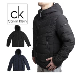 Calvin Klein 　カルバンクライン　パファージャケット 中綿　全2色3サイズ　1枚入り CM155201 EBONY・CM155201 TRUE NAVY
