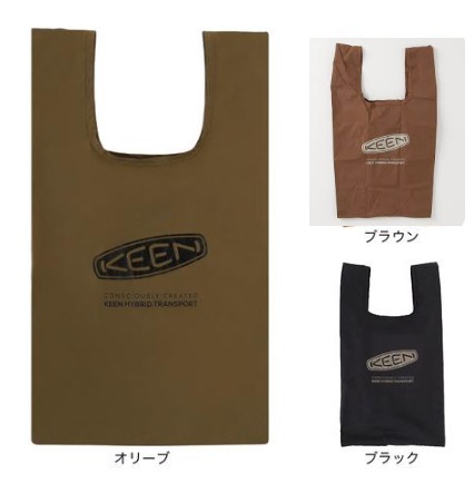 【KEEN】キーン　トートバッグ ケーエイチティー リサイクル ウォレットショッピングバッグ　全3色　20個入り 1027034・1026524・1026525