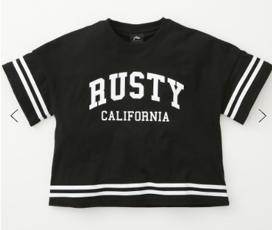 【RUSTY】ラスティ　キッズ　半袖Tシャツ　4枚入り 961503