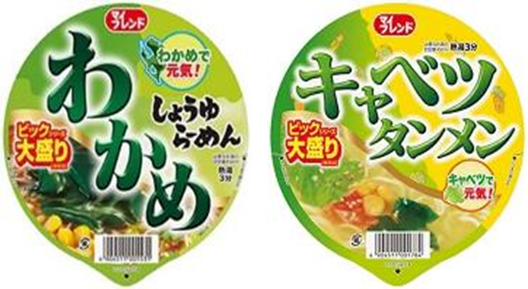 大黒食品工業　ビック わかめしょうゆらーめん/ビック キャベツタンメン　2種240個セット　4904511001531　4904511001784