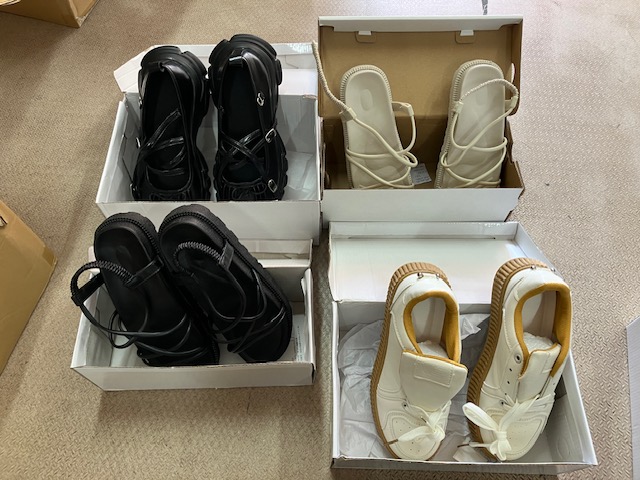 難有り1足￥10切り大特価！！　婦人靴、サンダル　79足セット　※返品不可