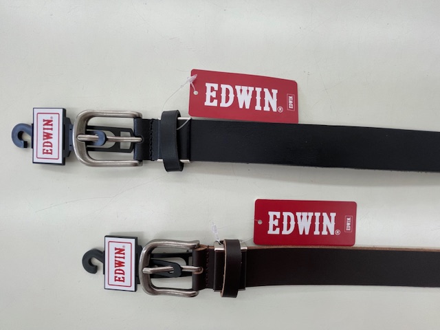 久々の登場！　エドウィン/EDWIN　1枚牛革ベルト　2カラー　16本セット
