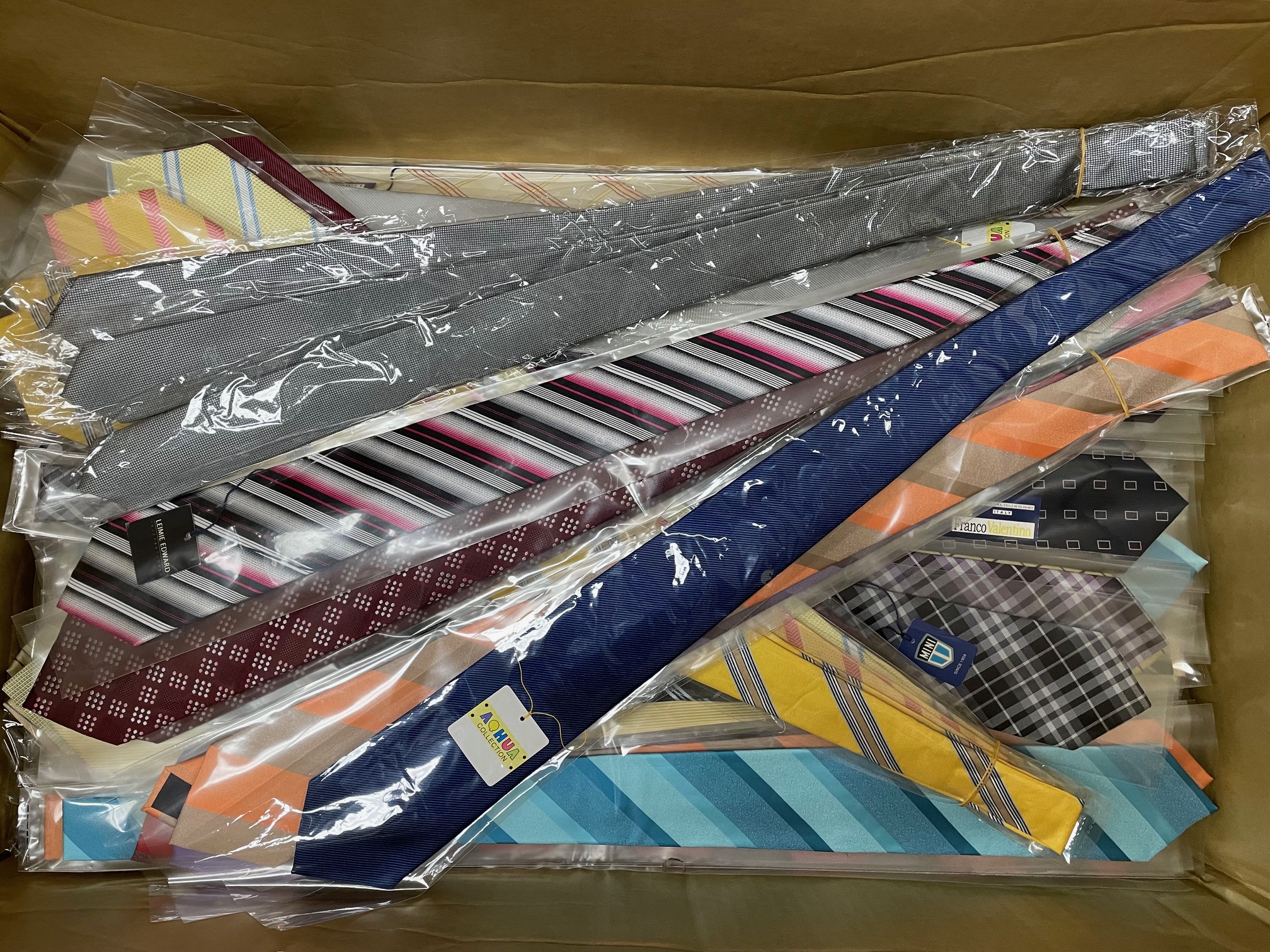 処分！　一括超激安大特価！　なんと1本￥90！！　緊急激安販売中！スーツ専門店の大処分品 ！メンズ　ネクタイアソート　袋入り　30本入