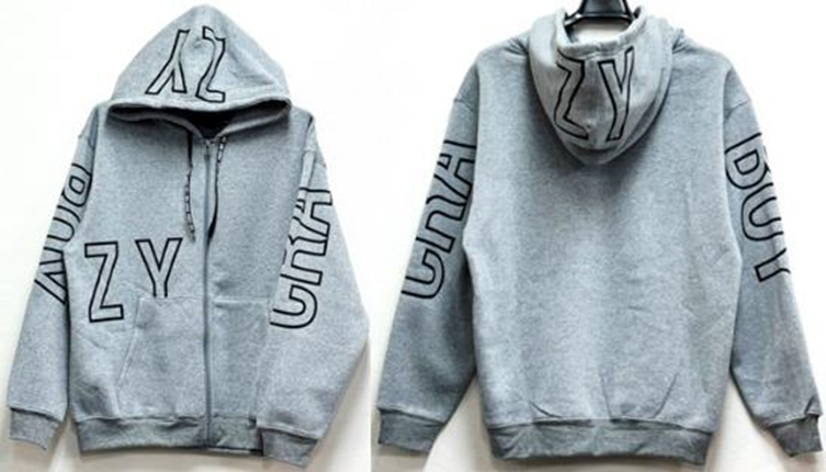 キャンセル分でました！値下がりました！　CRAZY　BOY　TC裏起毛 フルZIPパーカー　20枚セット　CB4387