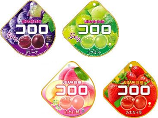 ユーハ味覚糖　コロロ　グレープ　360個　4902750706200 ・ユーハ味覚糖　コロロ　マスカット　360個　4902750706255 ・ユーハ味覚糖　コロロ　清水白桃　360個　4902750773059 ・ユーハ味覚糖　コロロ　あまおう苺　360個　4902750767706