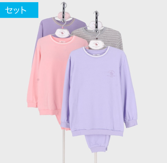 婦人ブランド裏起毛スエットスーツ 　12個入　492694