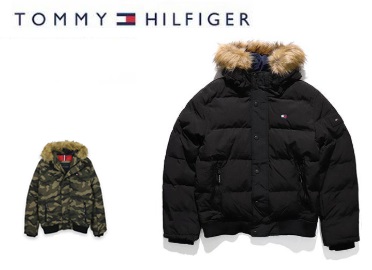 【TOMMY HILFIGER 】トミーヒルフィガー　メンズ　　Arctic Cloth Snorkel Hoody Puffer w/ snap off faux fur trim on hood　中綿ジャケット　全2色アソート 5枚入り 159AP863