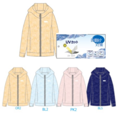 レディス　【K・SWISS】UV花柄パーカー　12枚　1003387491　/　【K・SWISS】UV無地パーカー　12枚　1003387481