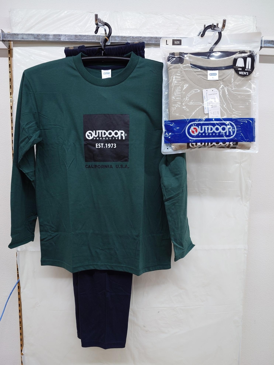 メンズ　パッケージ込/OUTDOOR天竺ロゴ長袖スーツ　10個入　1003384161