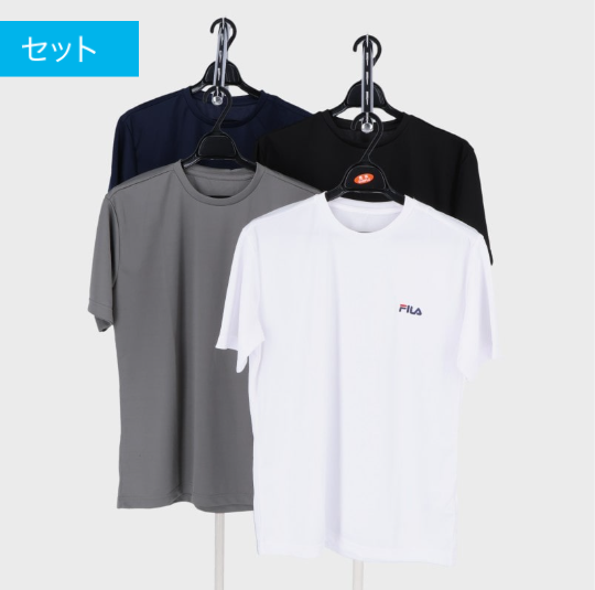 紳士ブランドFILAドライ半袖Ｔシャツ　16枚入　494709