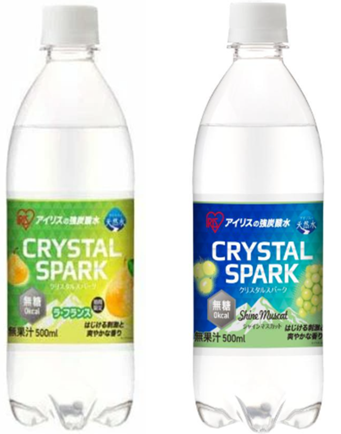 アイリスフーズ　CRYSTAL SPARK ラ・フランス　720個　4562403570826　/　CRYSTAL SPARK シャインマスカット　720個　4562403571229