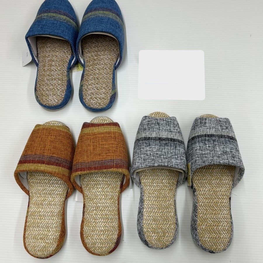 夏素材)婦人サラサラ吊り込みスリッパ(前開き　30足　1003418751