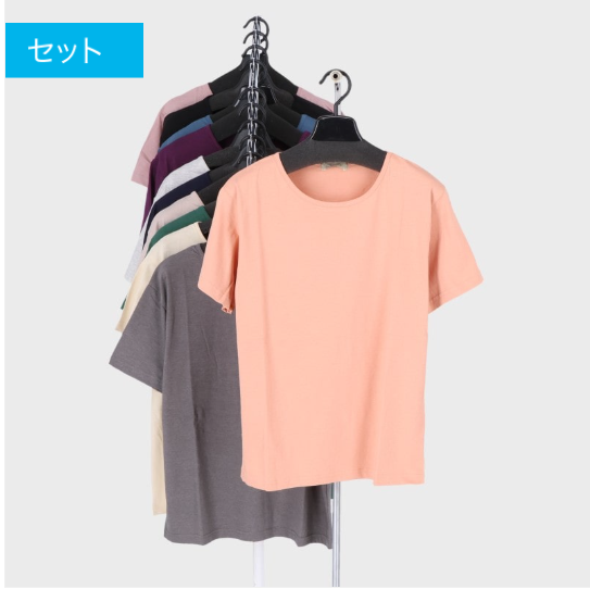 婦人無地半袖Ｔシャツ　16枚　R2731-1