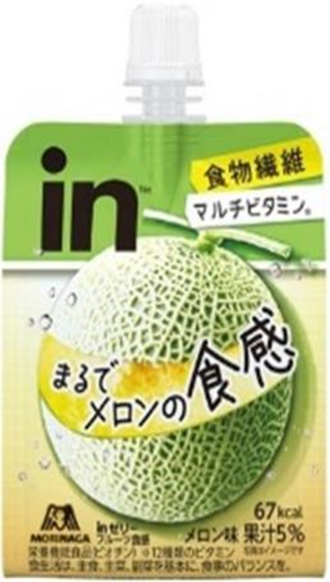 森永製菓	inゼリーフルーツ食感＜メロン＞　216個　4902888732690