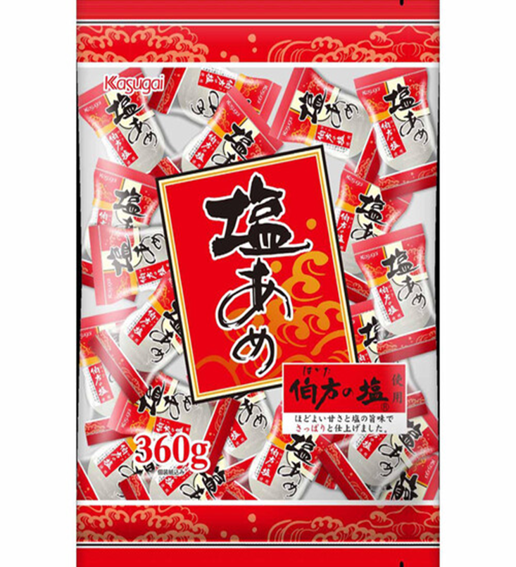 春日井製菓	大袋　塩あめ (伯方の塩使用)　60個　4901326037380