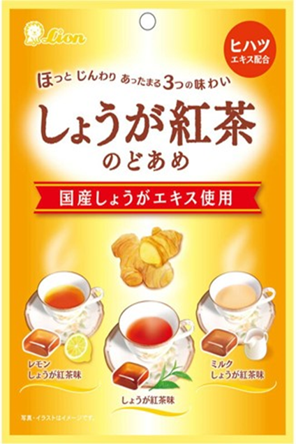 ライオン菓子	しょうが紅茶のどあめ　180個　4903939020445