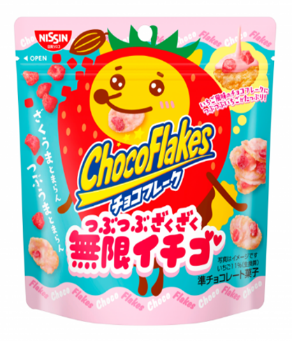 日清シスコ	チョコフレーク つぶつぶざくざく無限イチゴ　180個　4901620127275