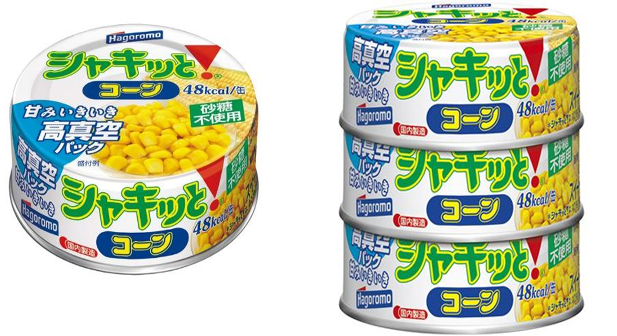 はごろもフーズ	シャキッとコーン　DP４　240個　4902560226202　/　はごろもフーズ	シャキッとコーン　DP４　３缶P　240個　4902560226165