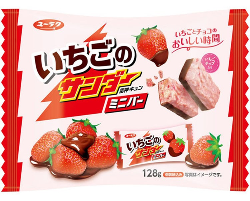 有楽製菓　いちごのサンダーミニバー　144個　4903032242317