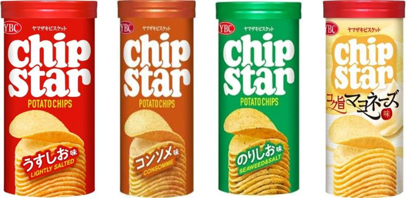 YBC　チップスターS　うすしお味　240個　4903015500113・チップスターS　コンソメ味　240個　4903015500120・チップスターS　のりしお味　240個　4903015500137・チップスターS　コク旨マヨネーズ味(2/10発売)　240個　4903015500397